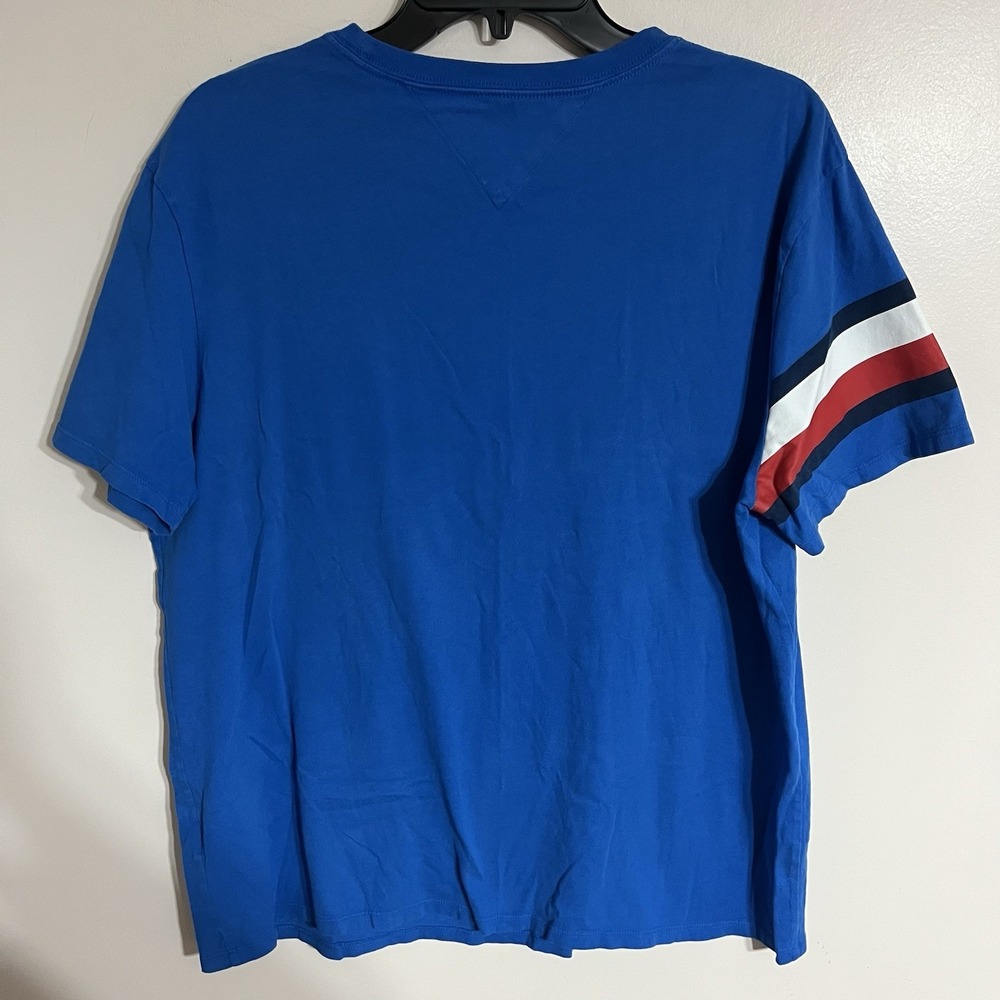 Tommy Hilfiger Blue Graphic T-shirt Short Sleeve Woman's Size Large - Picture 9 of 9